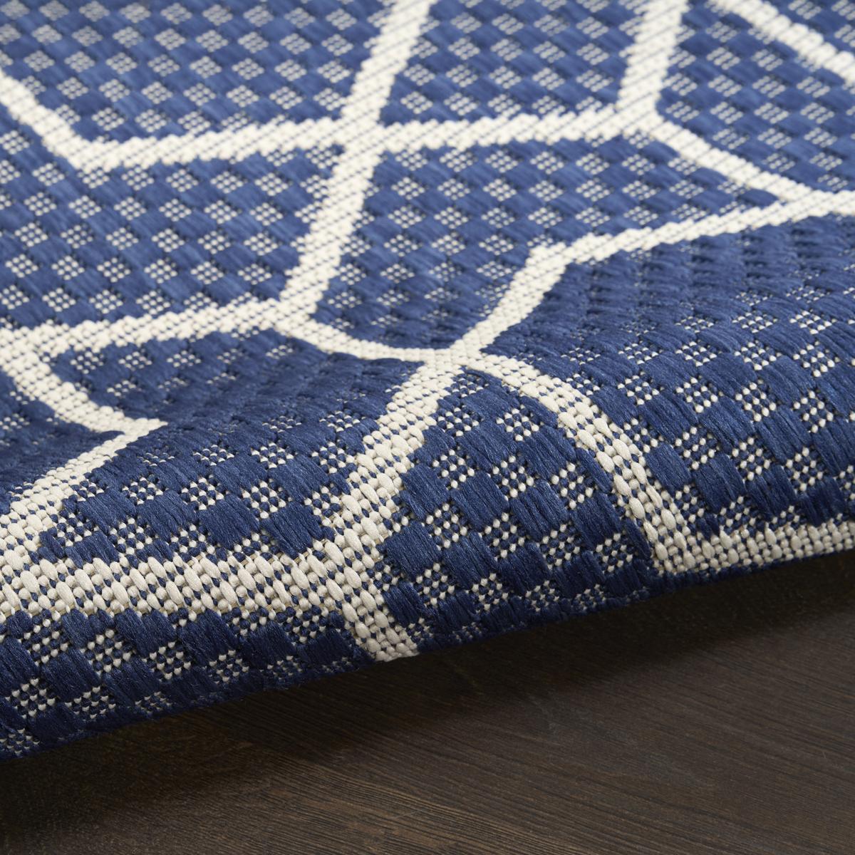 Horizon Hexagon Navy Rug