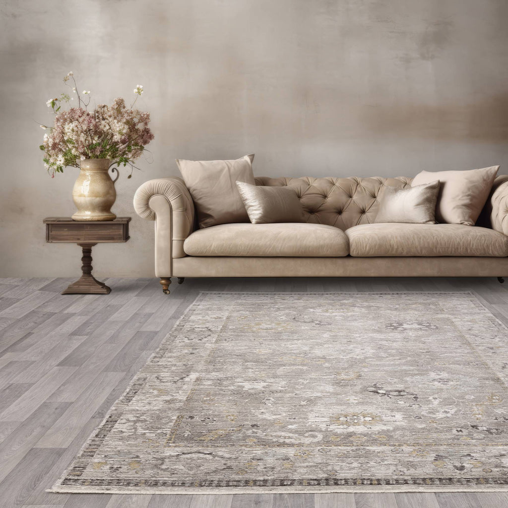 Jasper Bordered Natural Rug