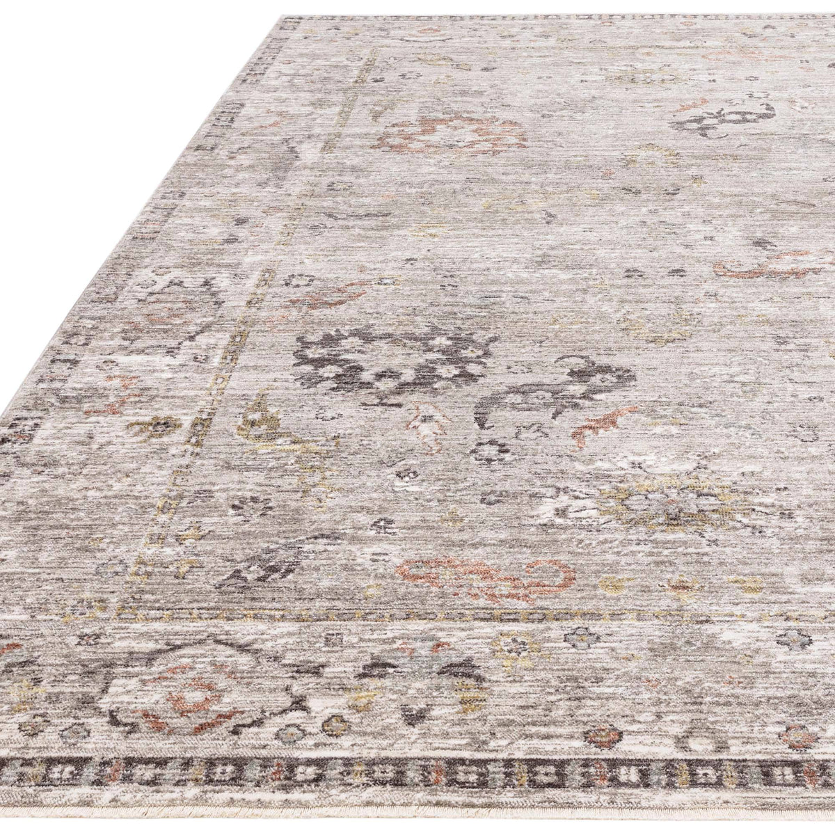 Jasper Bordered Grey Rug