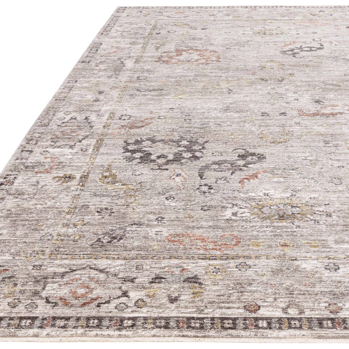 Jasper Bordered Grey Rug