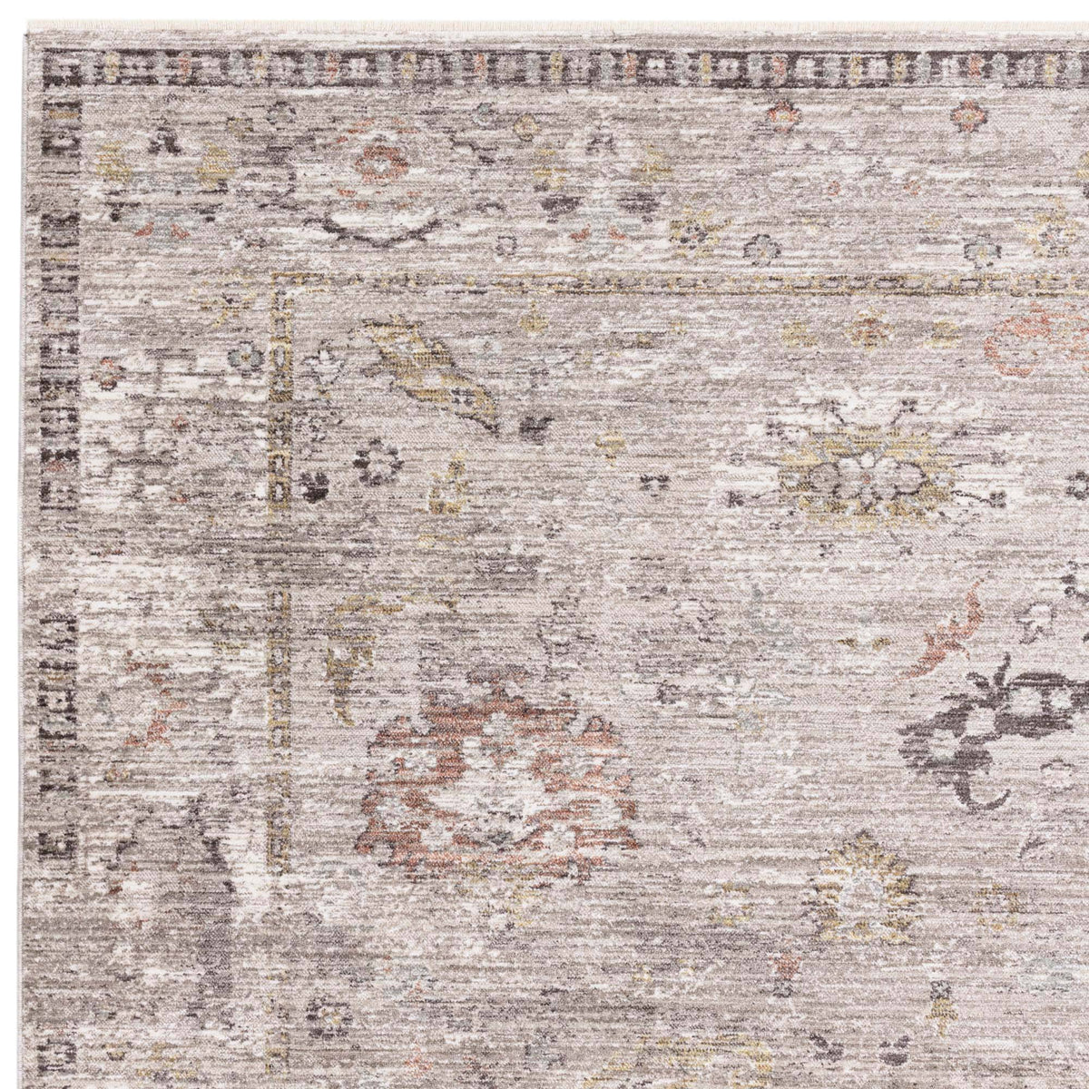 Jasper Bordered Grey Rug