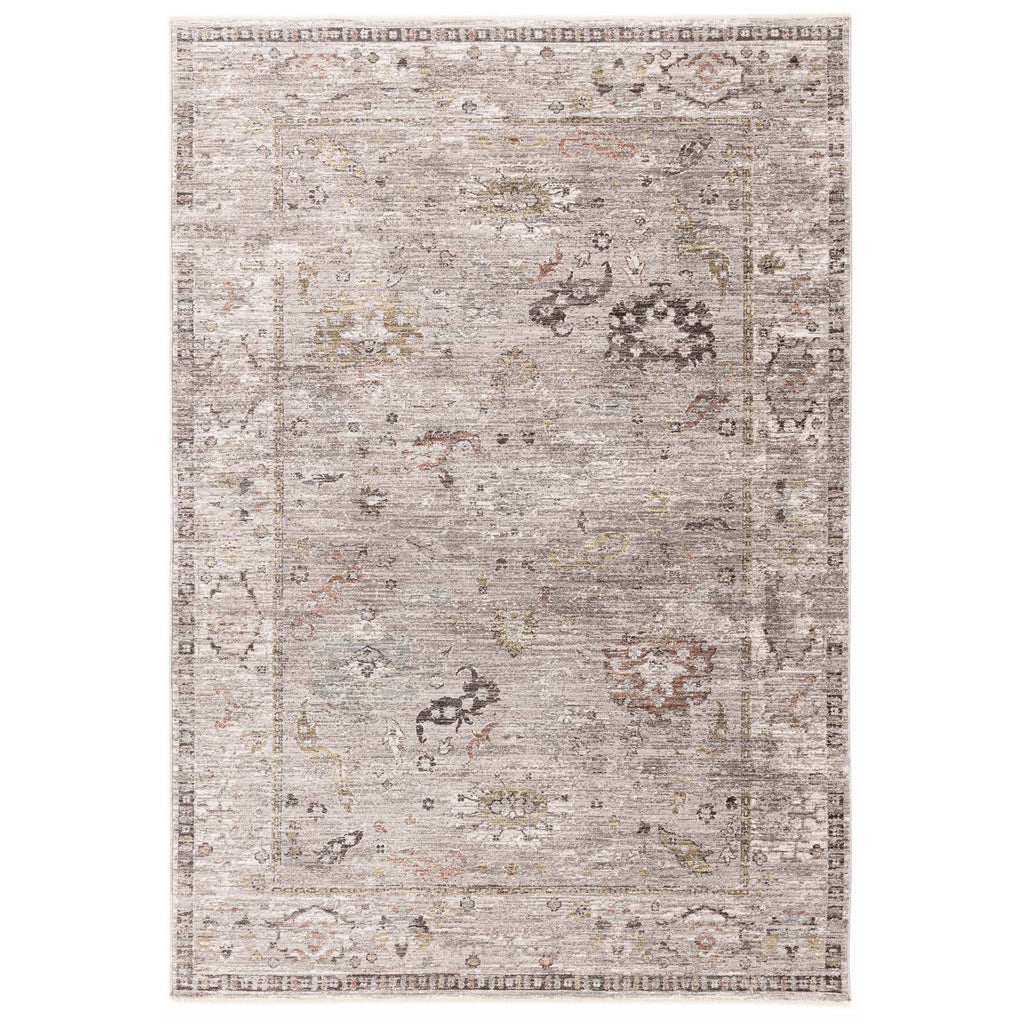 Jasper Bordered Grey Rug