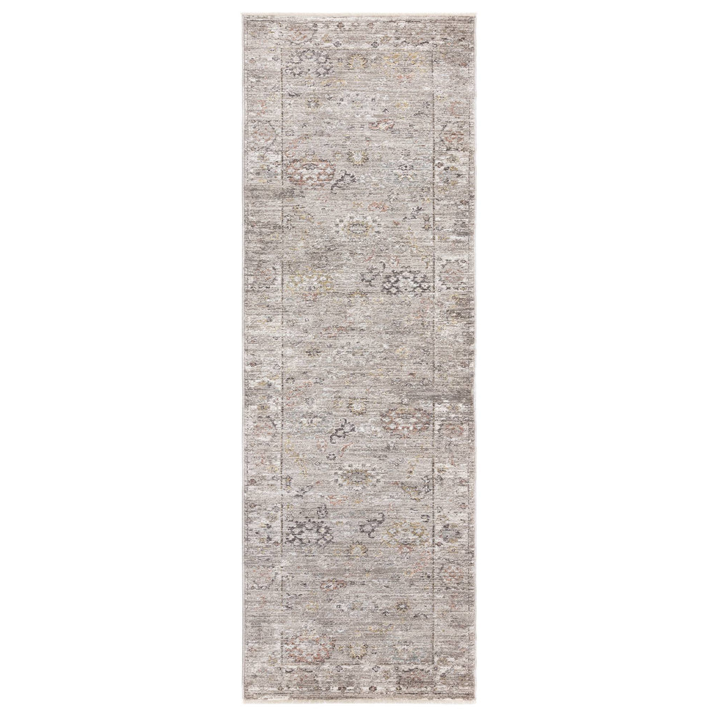 Jasper Bordered Grey Rug