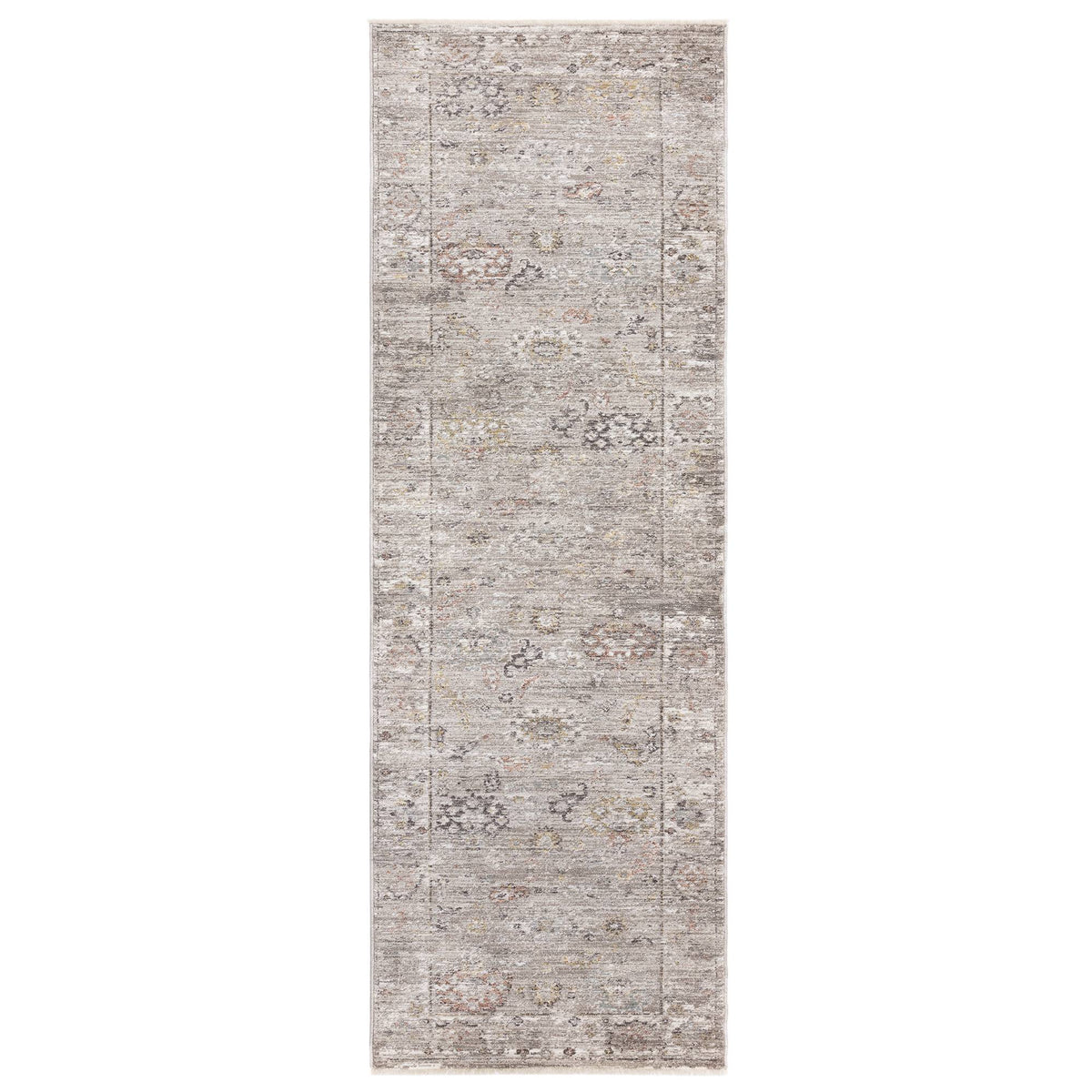 Jasper Bordered Grey Rug