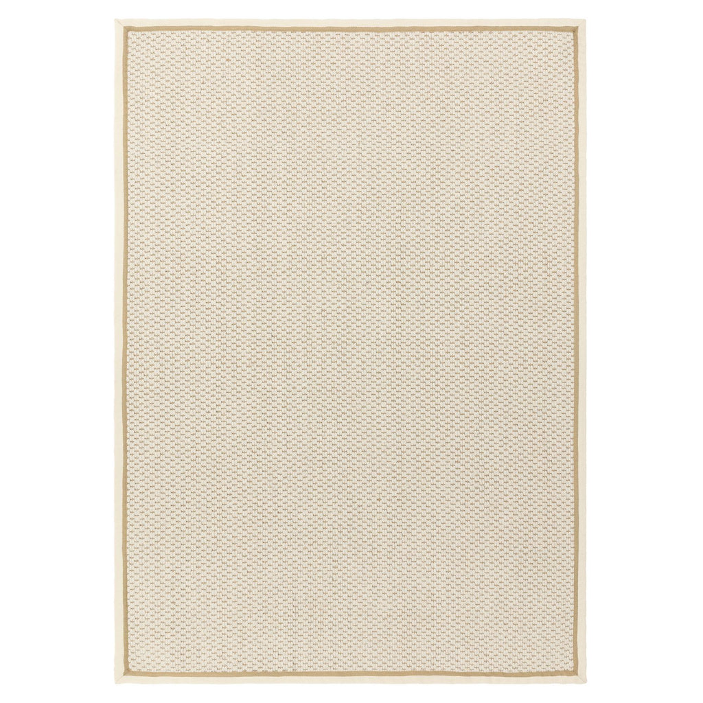 Korra Double Loop Cream Linen Rug