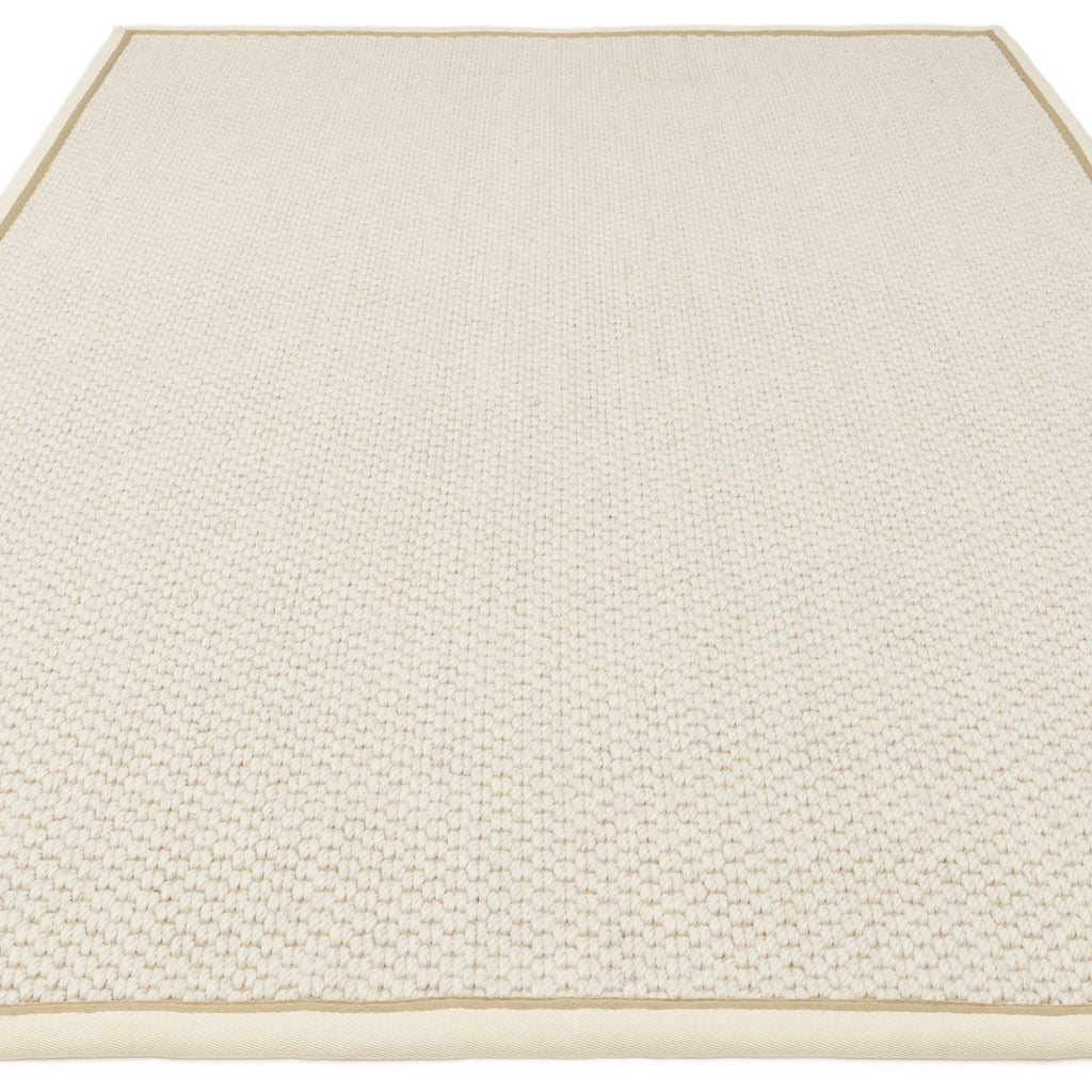 Korra Double Loop Cream Linen Rug