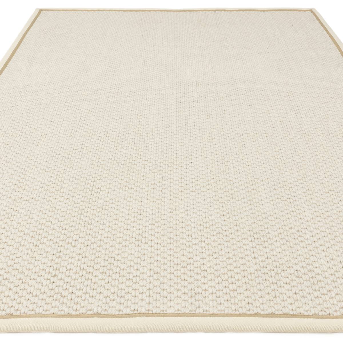 Korra Double Loop Cream Linen Rug