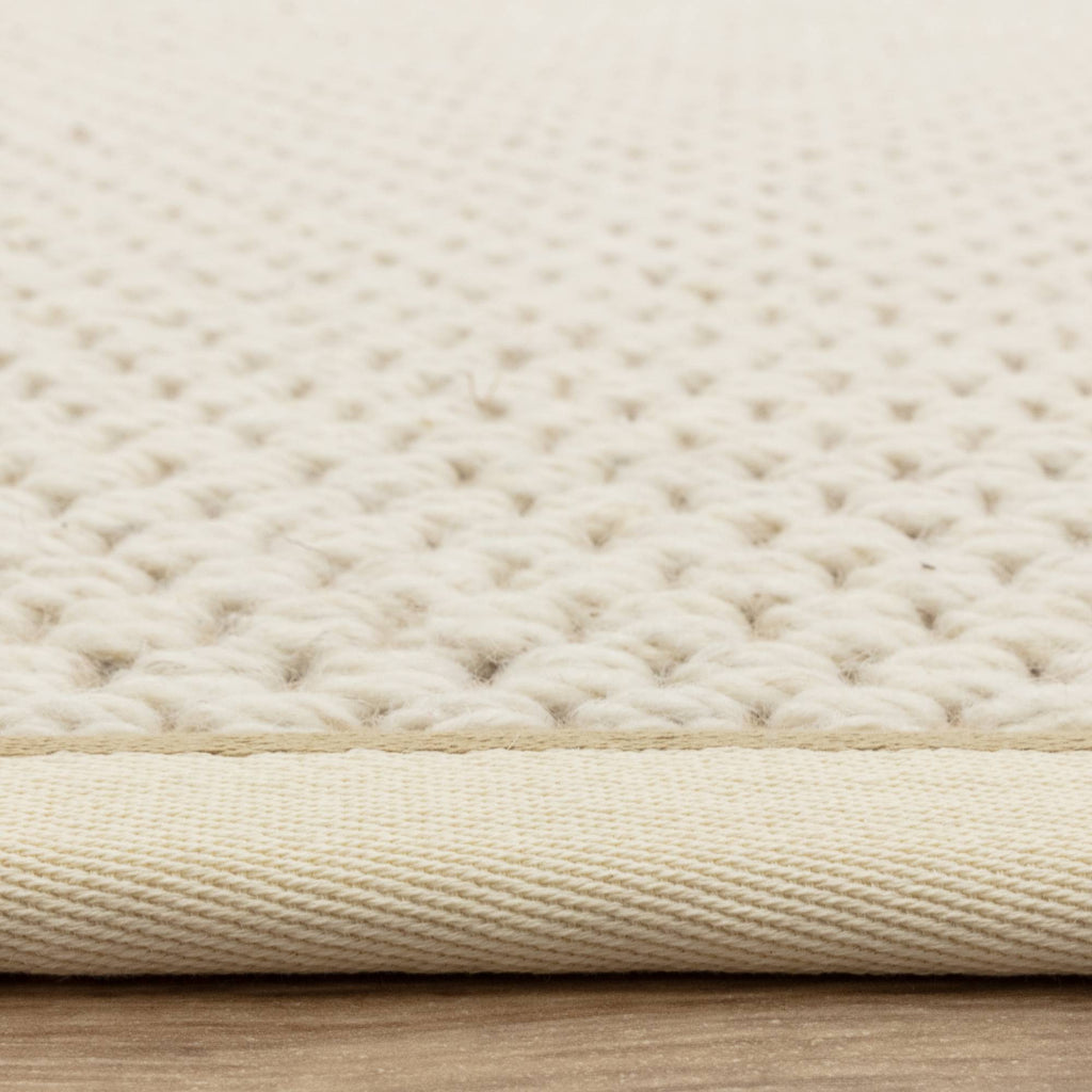 Korra Double Loop Cream Linen Rug