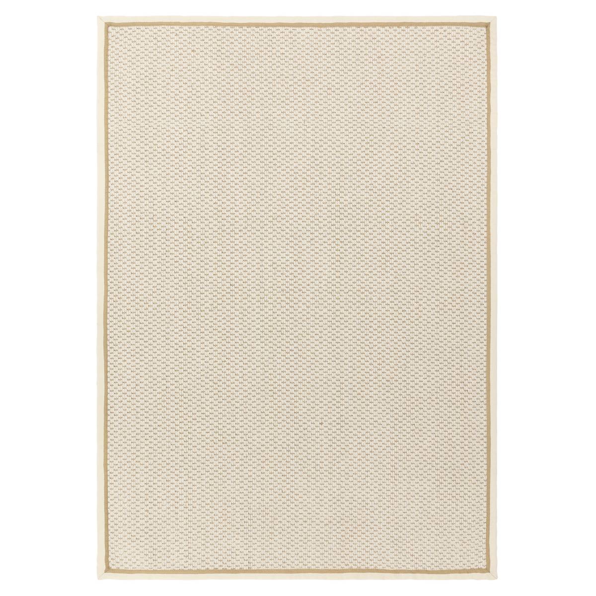 Korra Double Loop Cream Linen Rug