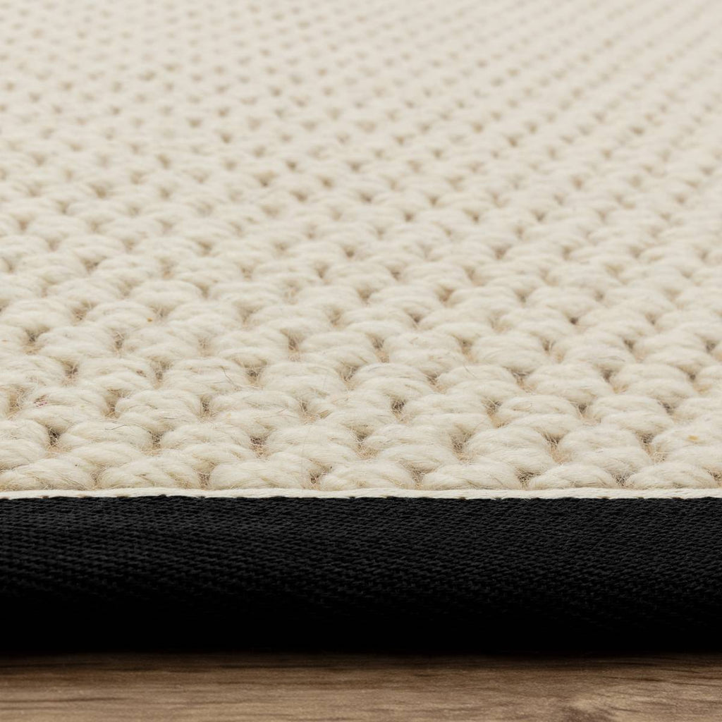 Korra Double Loop Charcoal Cream Rug