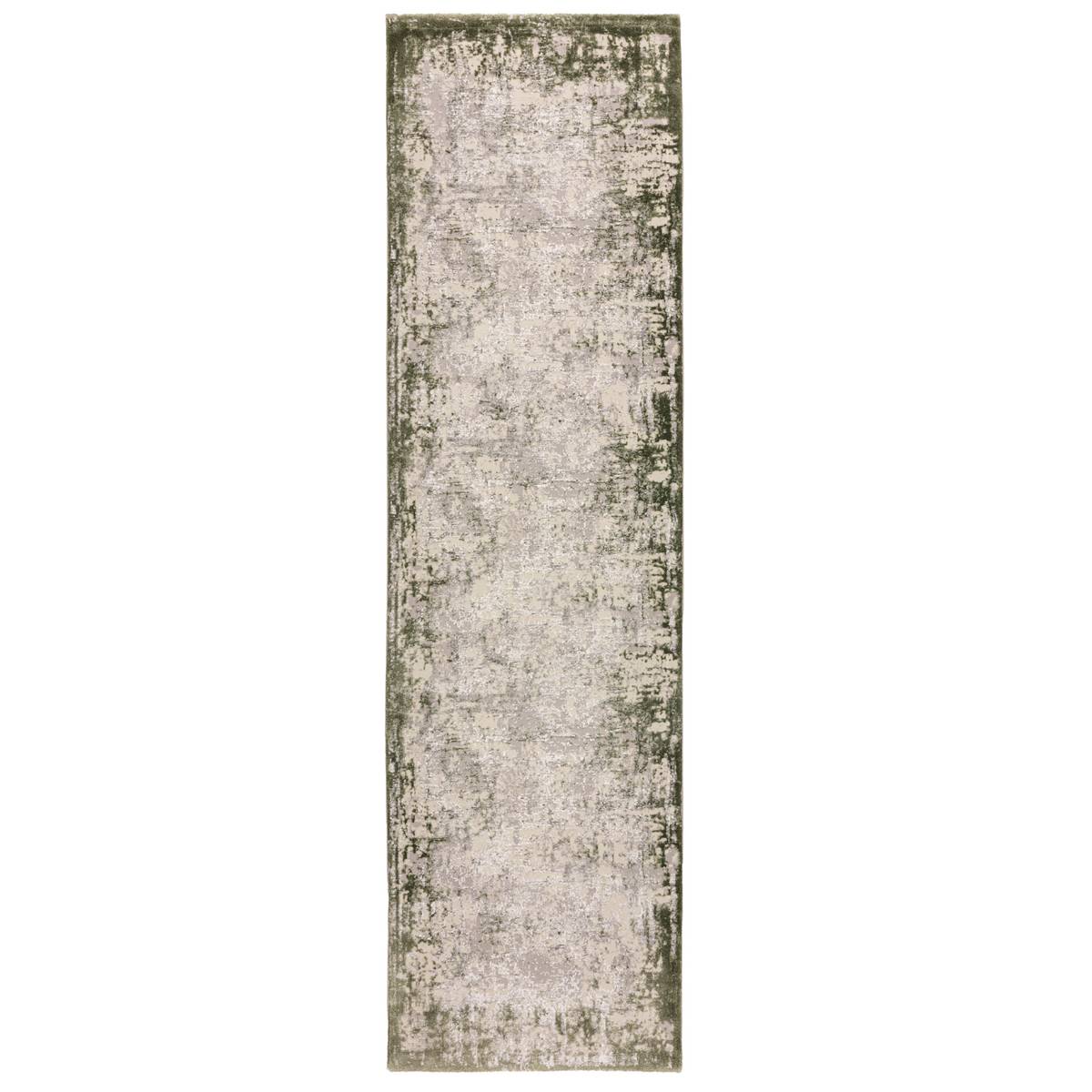 Kuza Border Green Rug