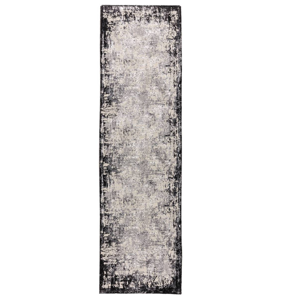 Kuza Border Grey Rug