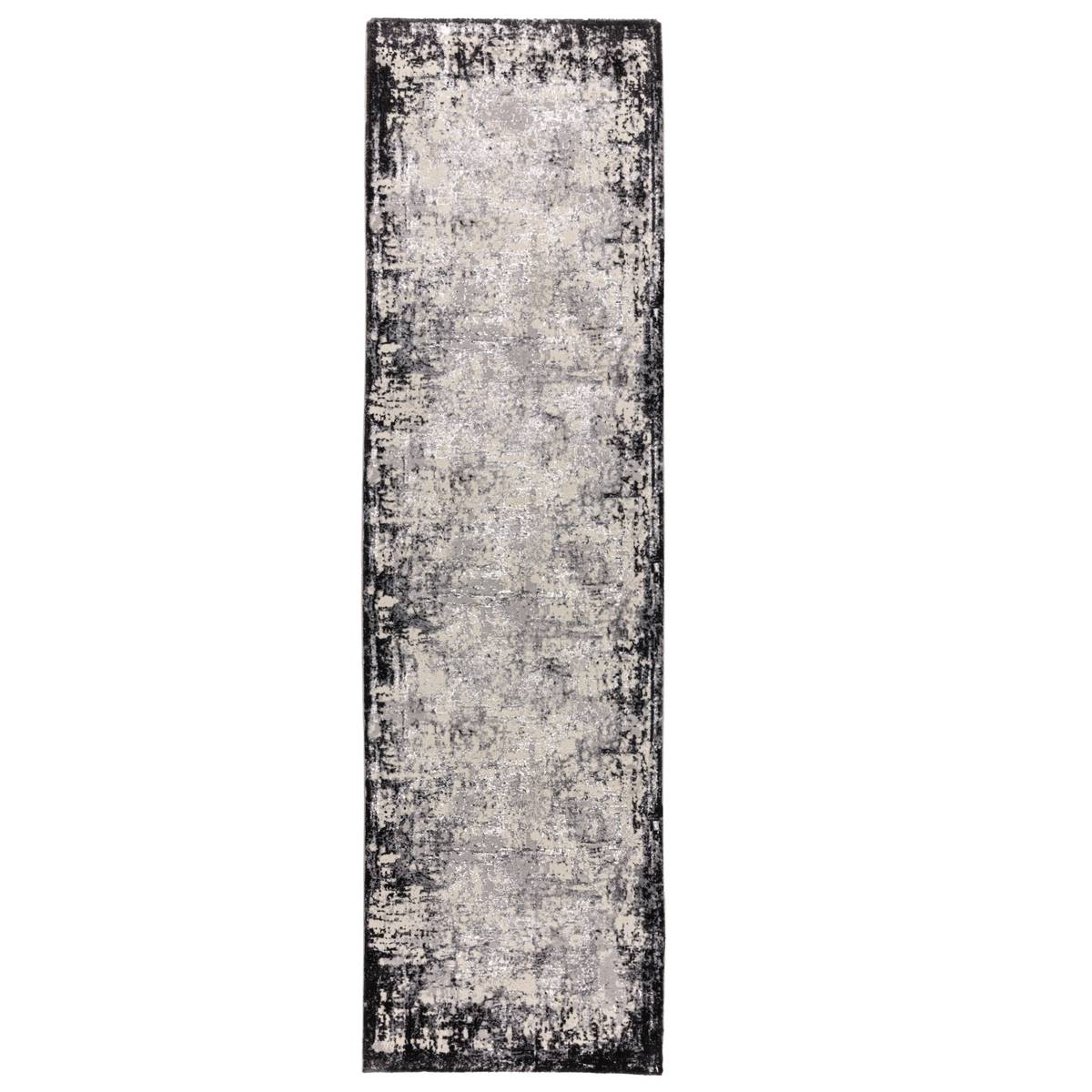 Kuza Border Grey Rug