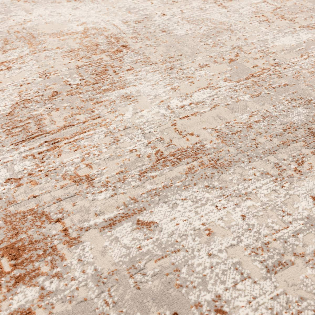 Kuza Border Terracotta Rug