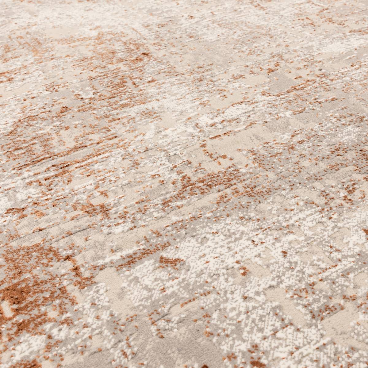 Kuza Border Terracotta Rug