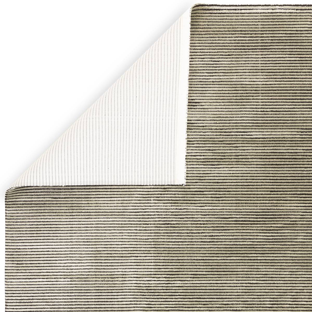 Kuza Plain Stripe Khaki Rug