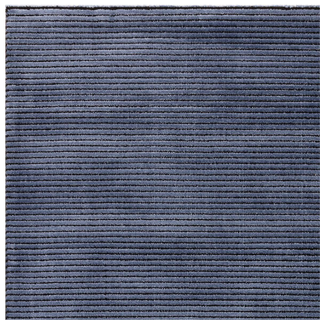 Kuza Plain Stripe Navy Rug