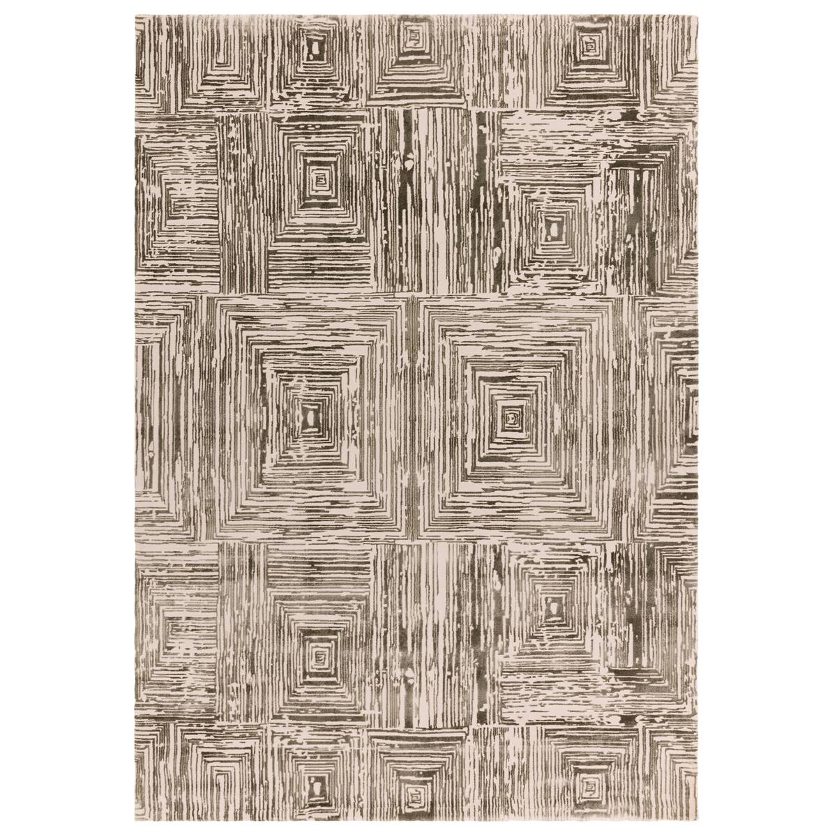Kuza Portrait Khaki Rug