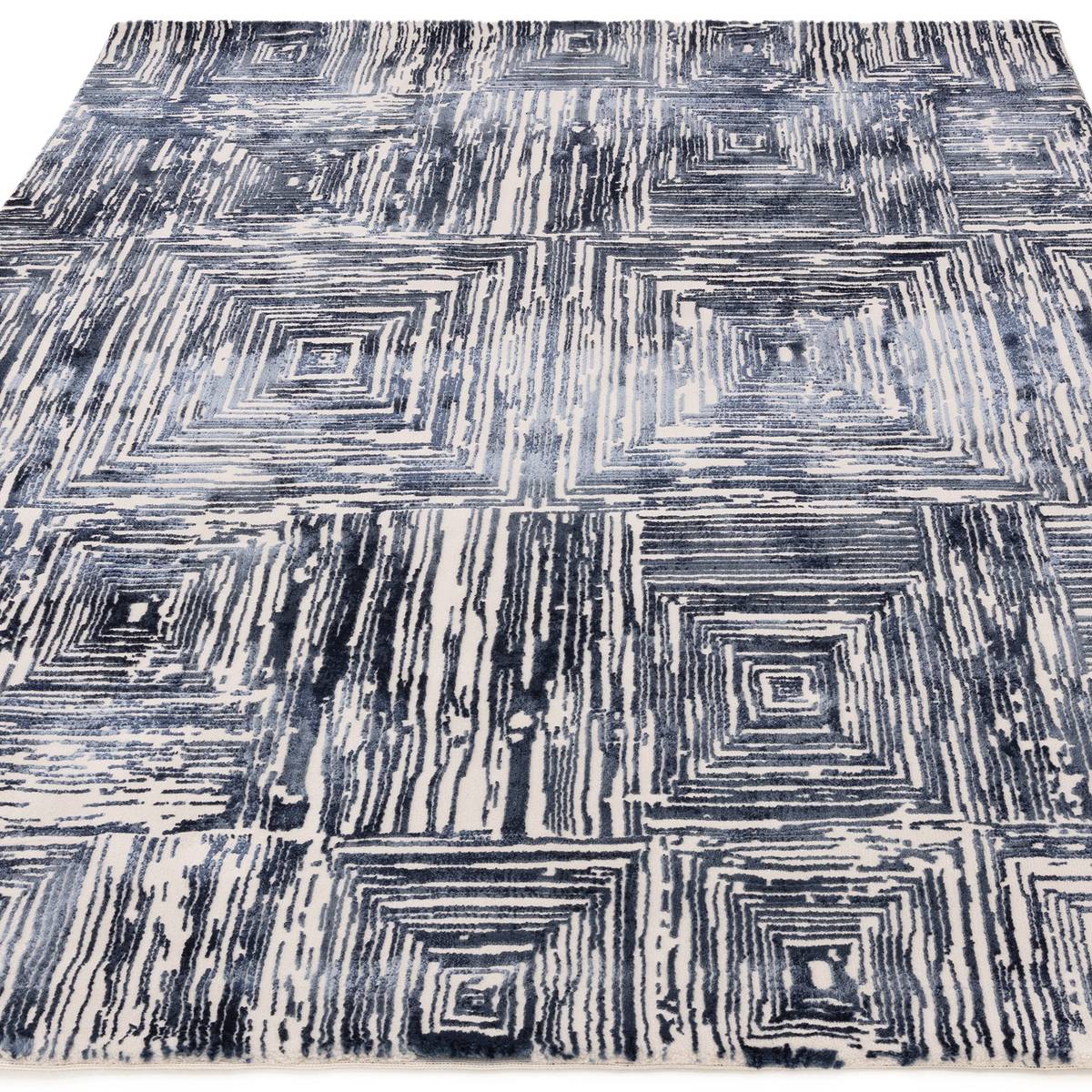 Kuza Portrait Navy Rug