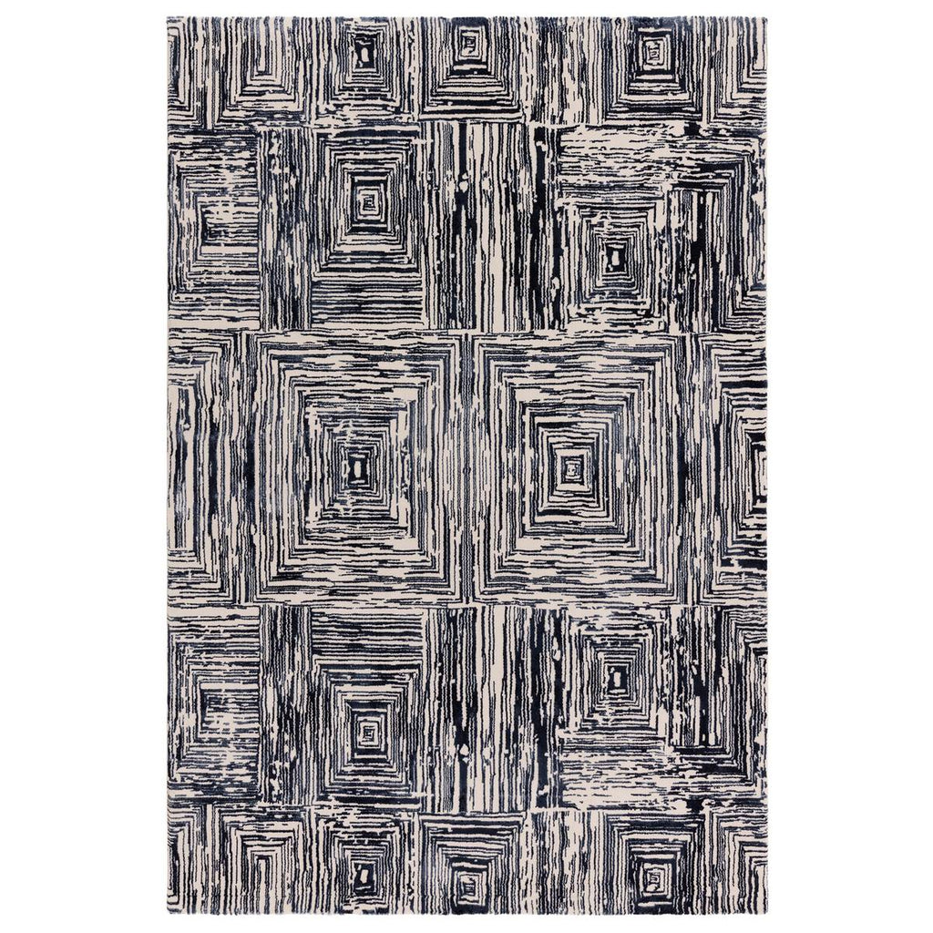 Kuza Portrait Navy Rug