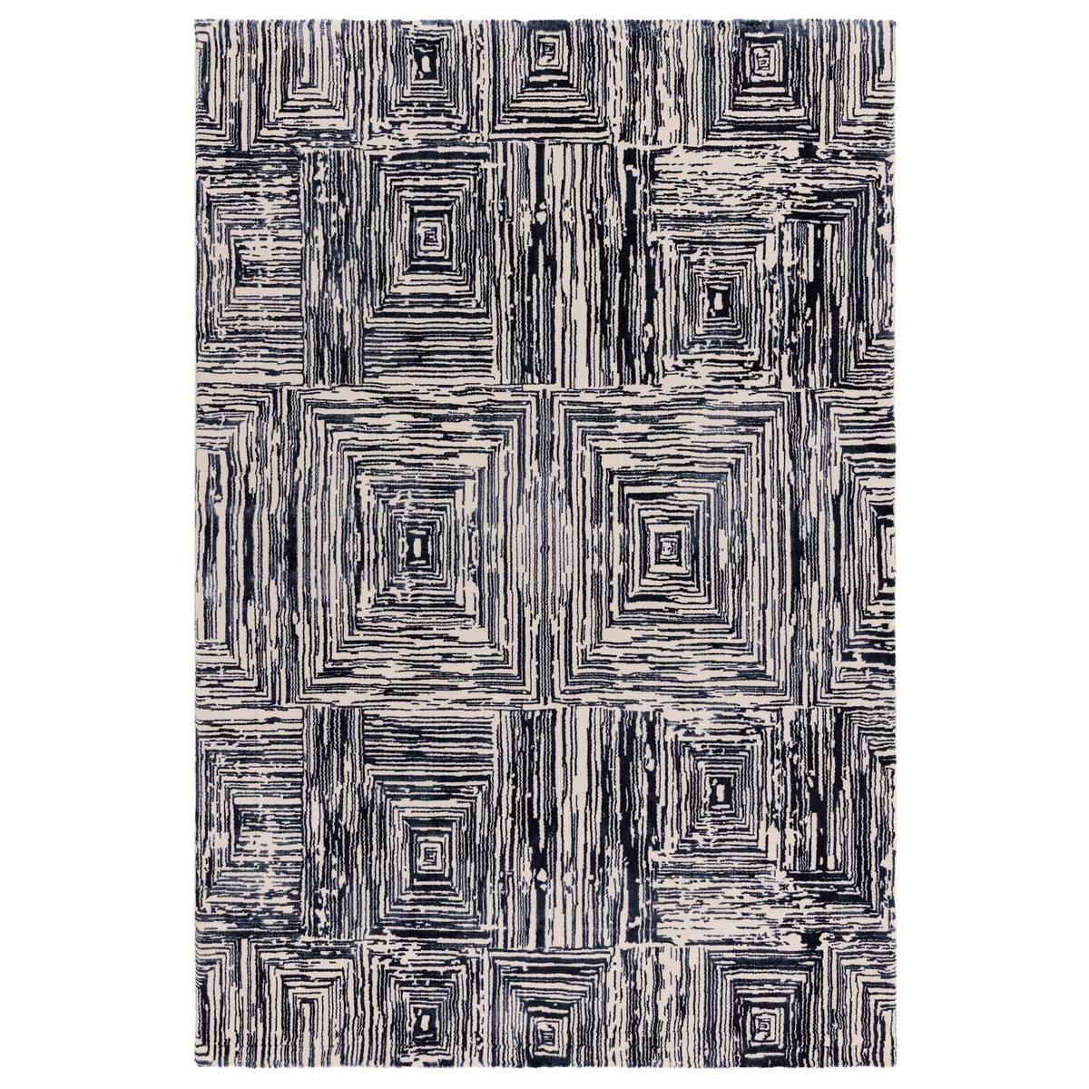 Kuza Portrait Navy Rug
