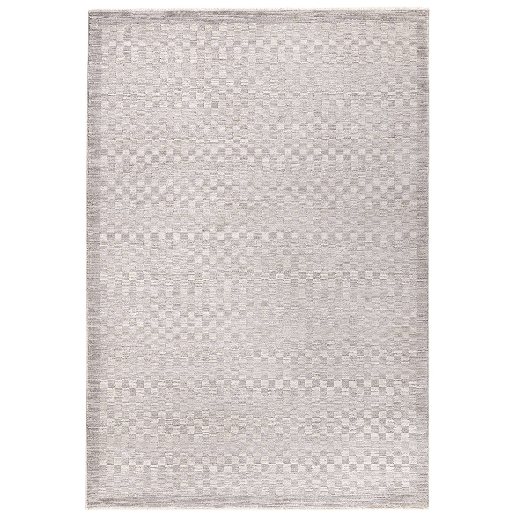 Laurent Checker Grey Rug
