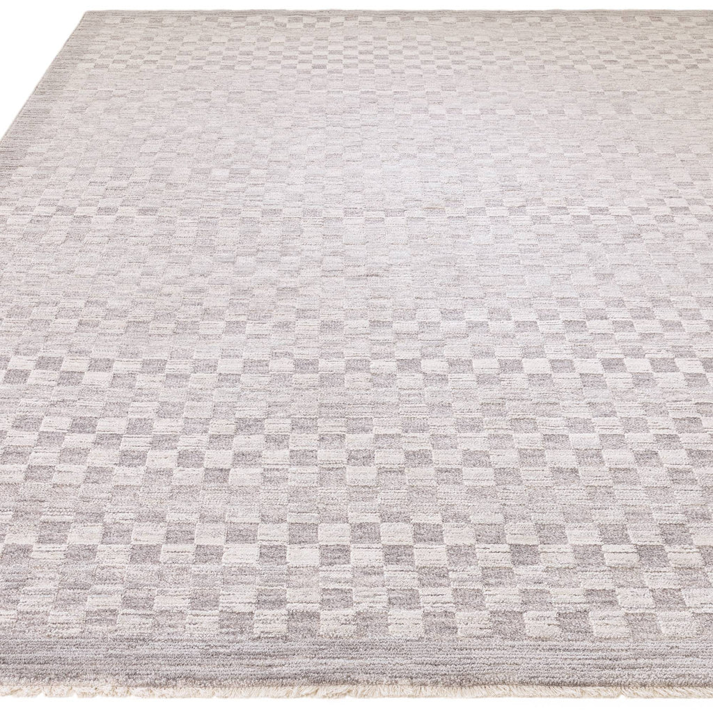Laurent Checker Grey Rug