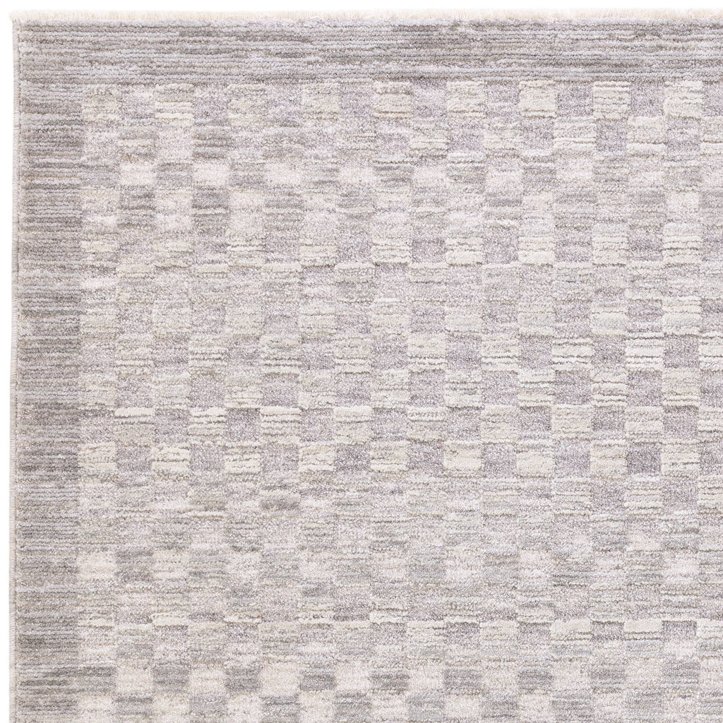 Laurent Checker Grey Rug