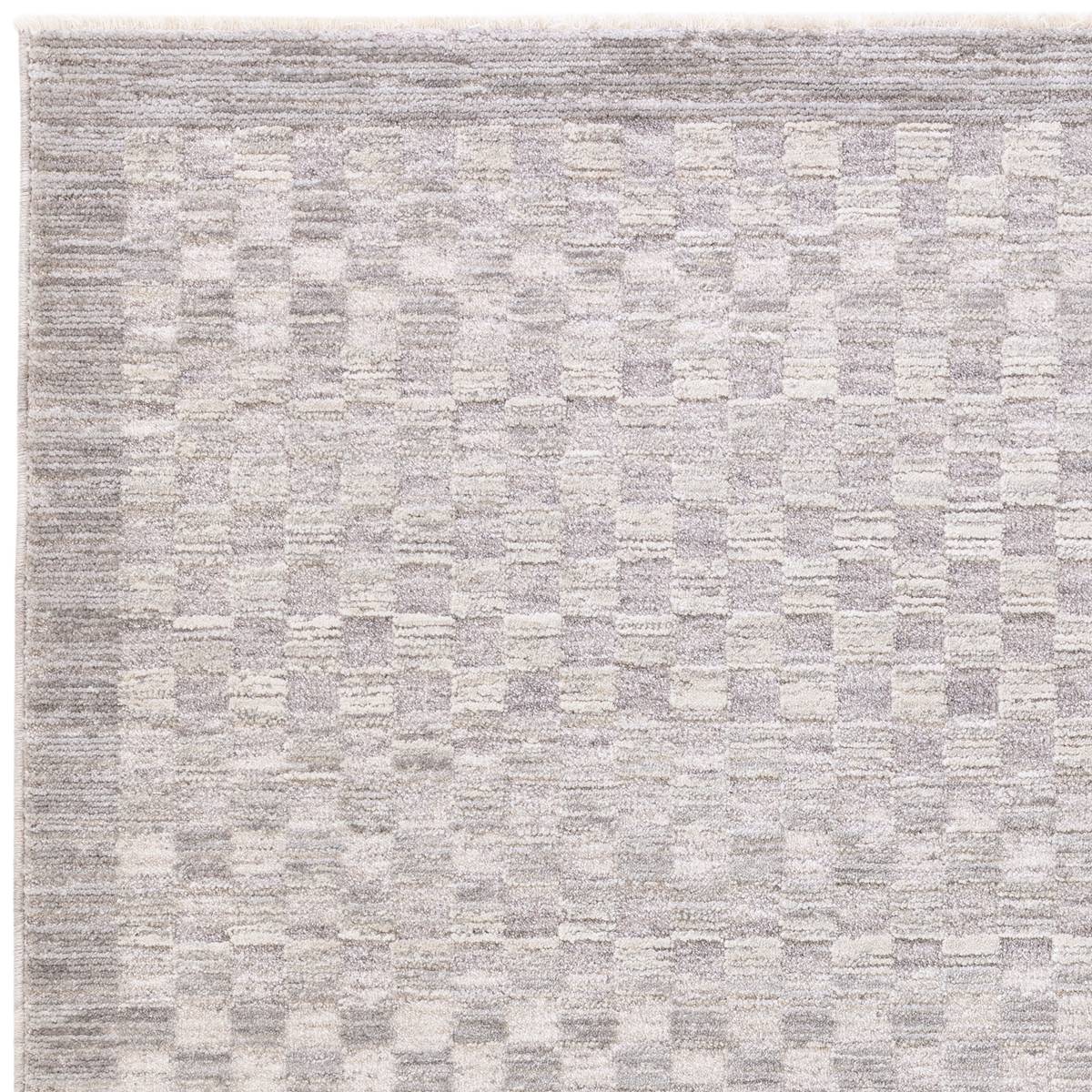 Laurent Checker Grey Rug
