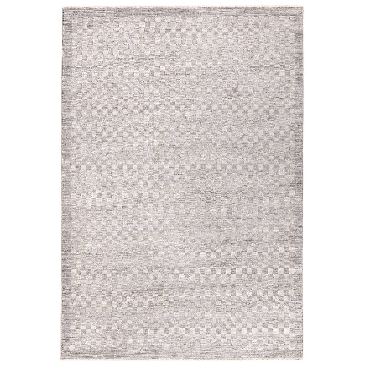 Laurent Checker Grey Rug