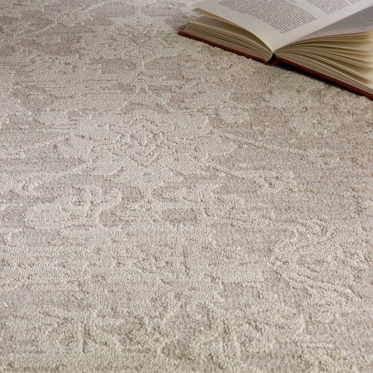 Laurent Damask Natural Rug