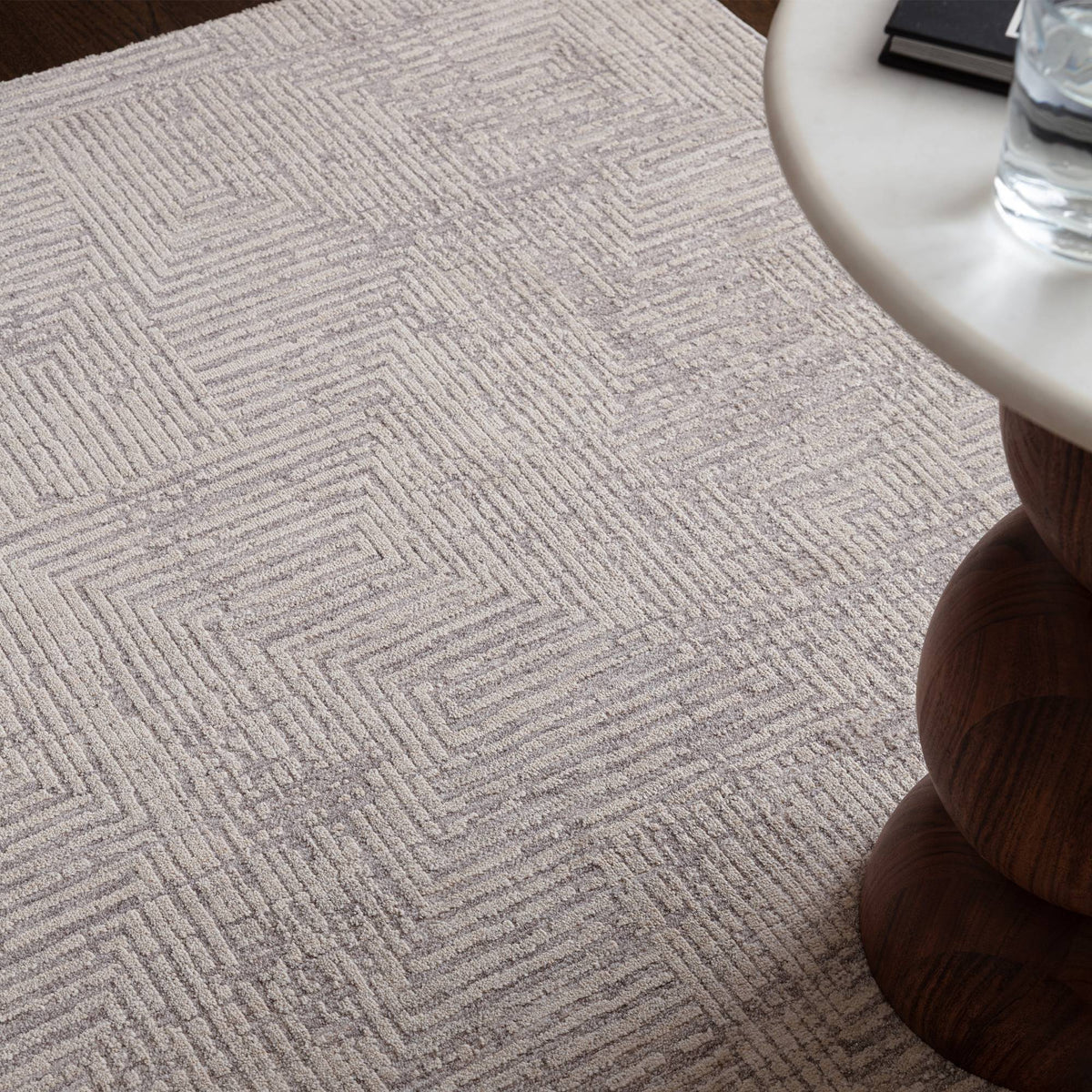 Laurent Rib Grey Rug