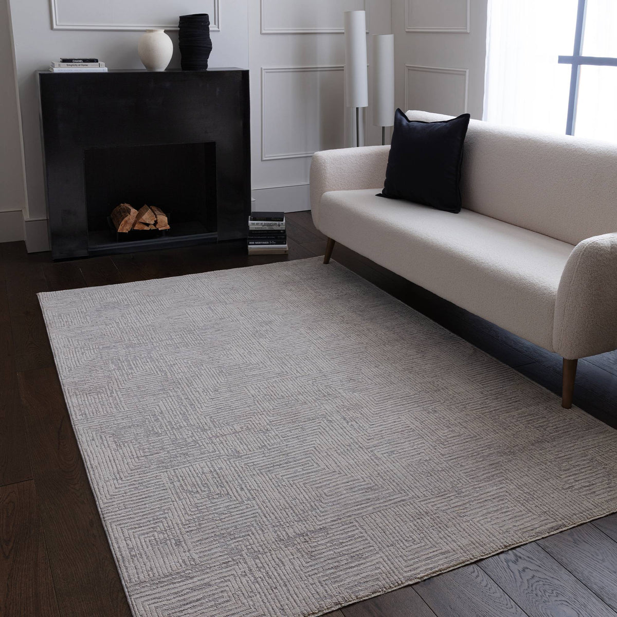 Laurent Rib Grey Rug