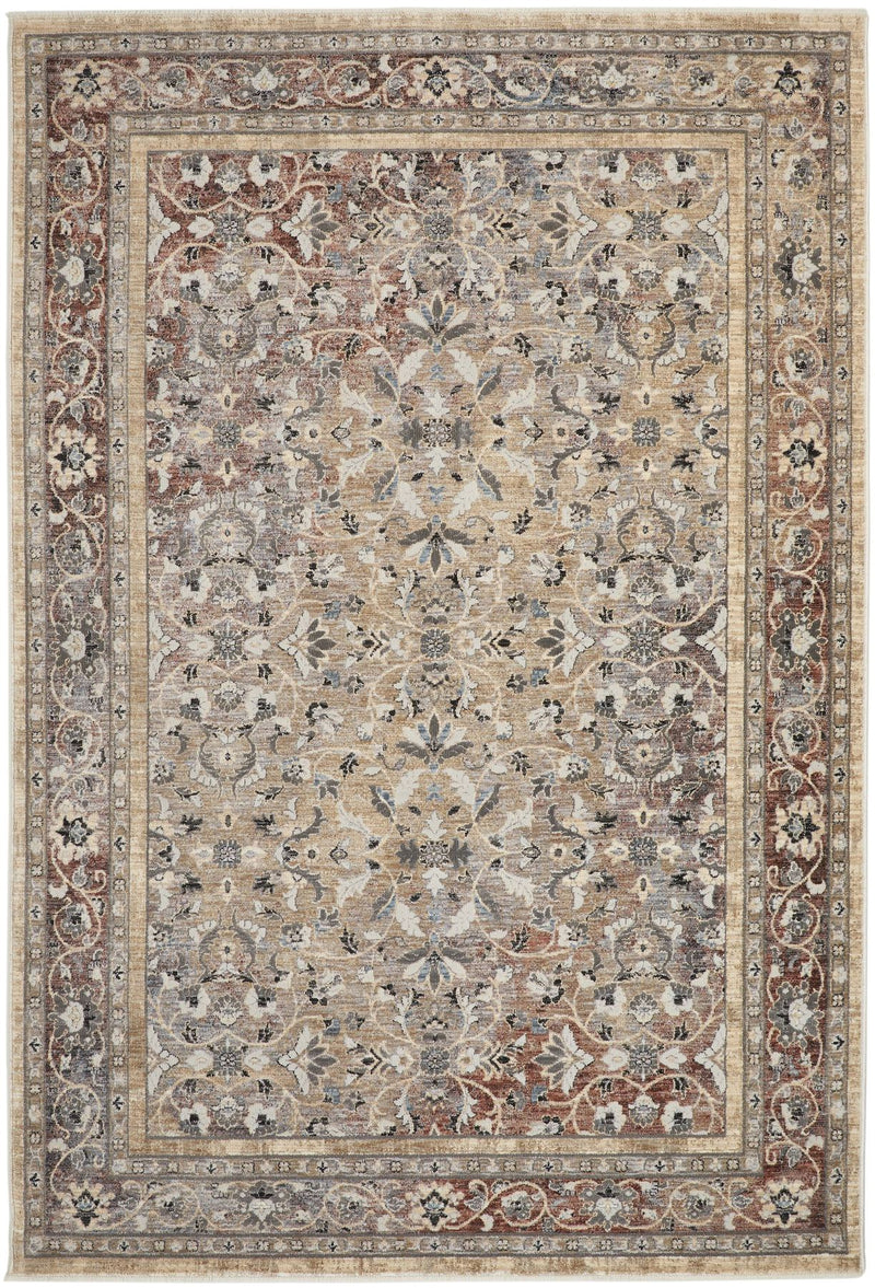 Legacy Allover Beige Rust Rug