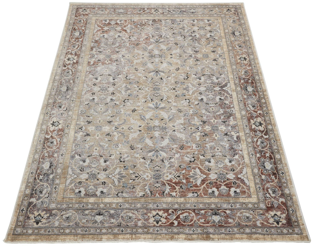 Legacy Allover Beige Rust Rug