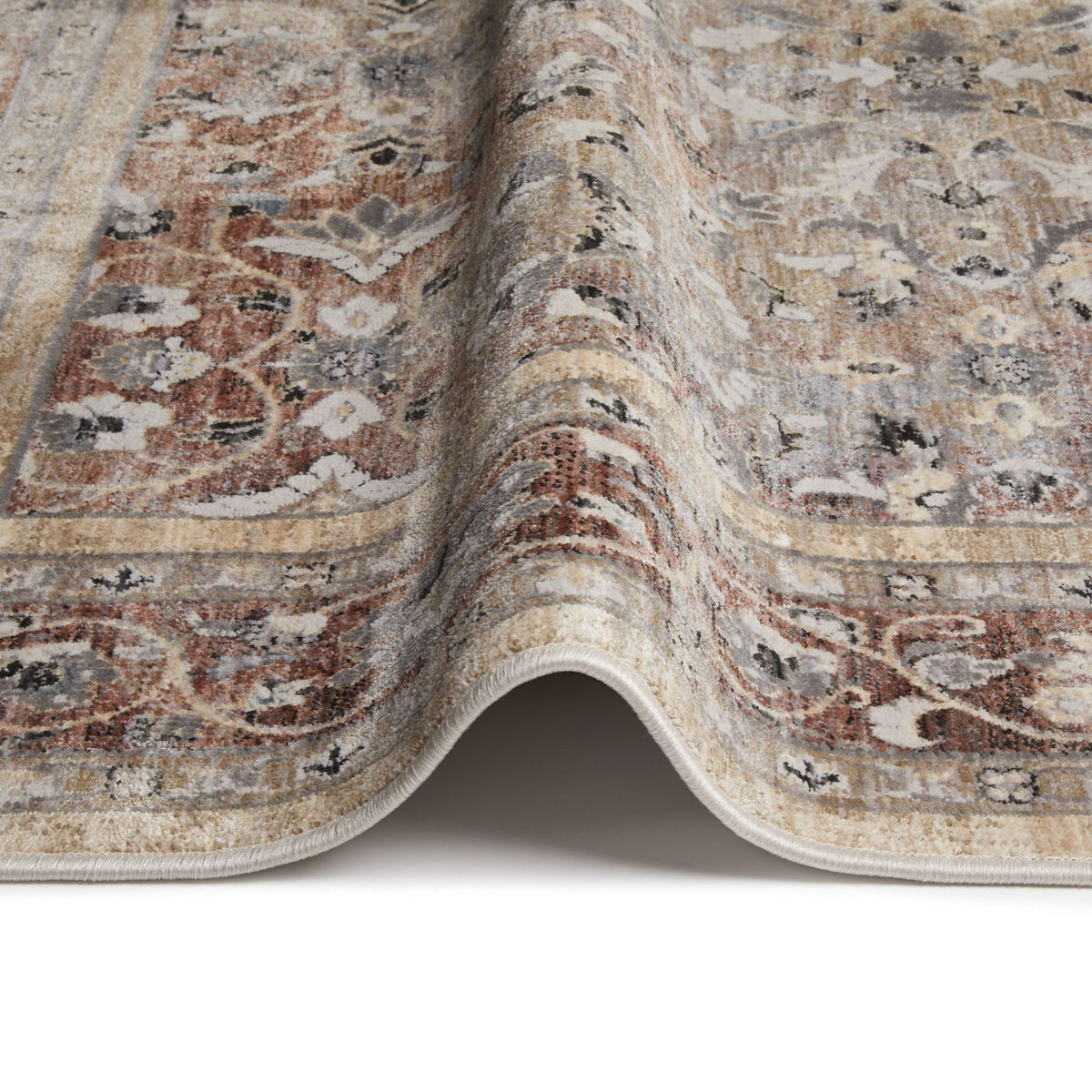 Legacy Allover Beige Rust Rug