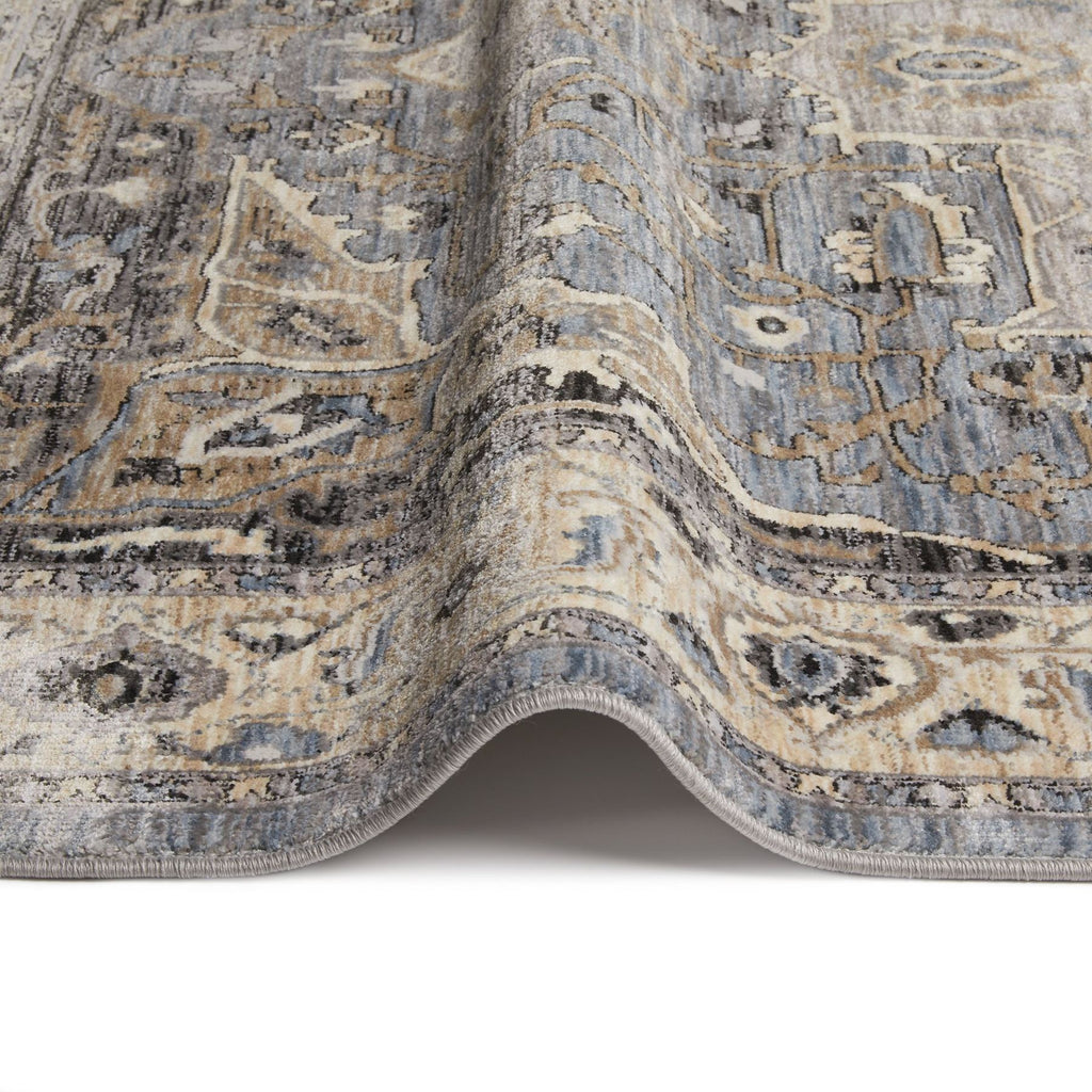 Legacy Medallion Blue Beige Rug