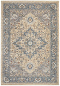 Legacy Medallion Blue Cream Rug