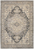 Legacy Medallion Charcoal Cream Rug