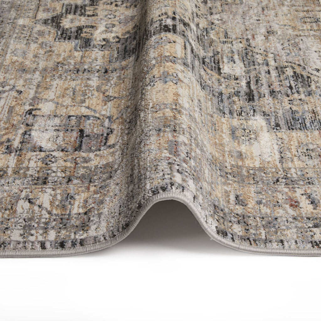 Legacy Medallion Charcoal Cream Rug
