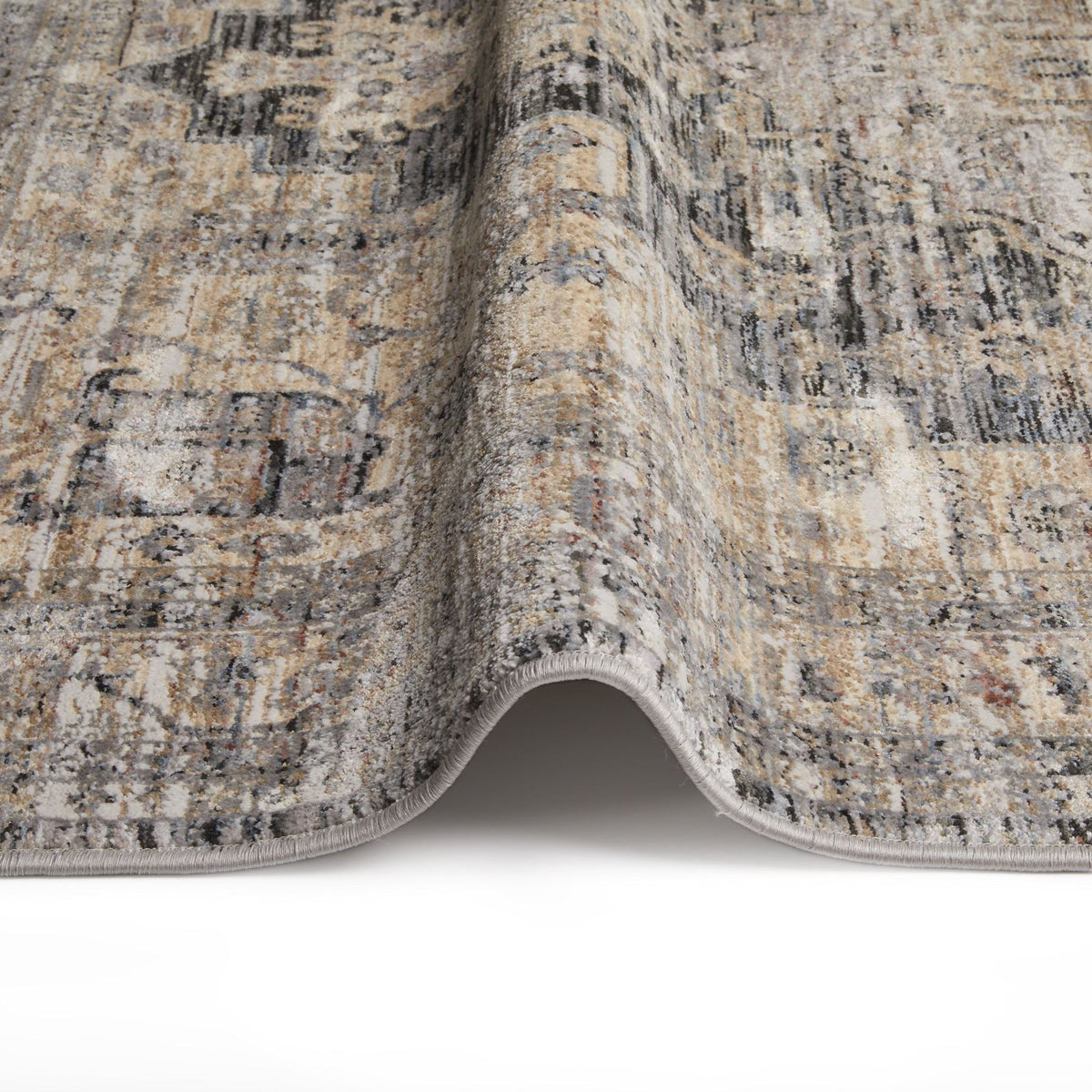 Legacy Medallion Charcoal Cream Rug