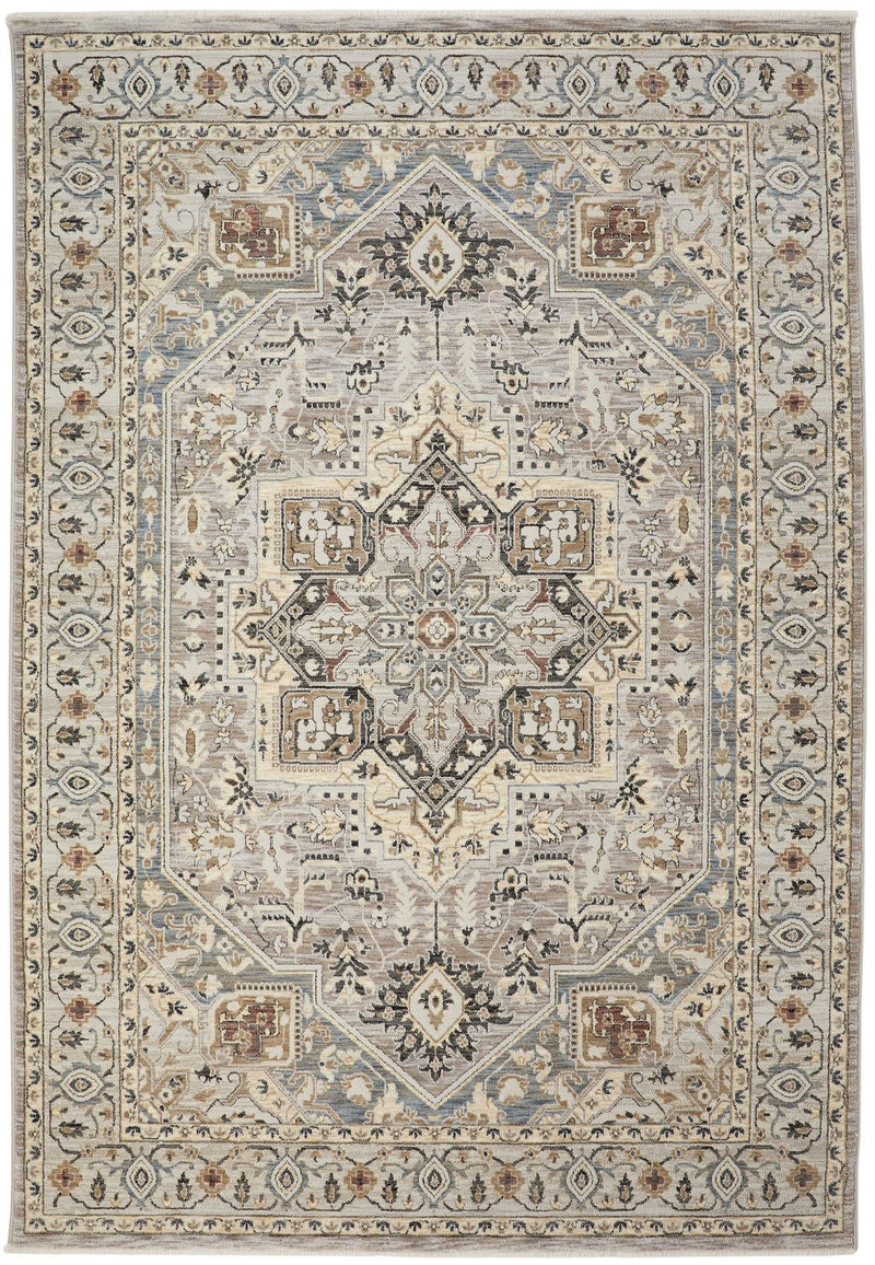 Legacy Medallion Grey Slate Rug