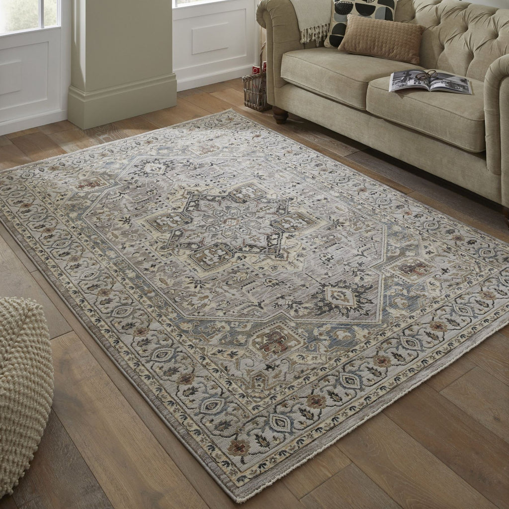 Legacy Medallion Grey Slate Rug