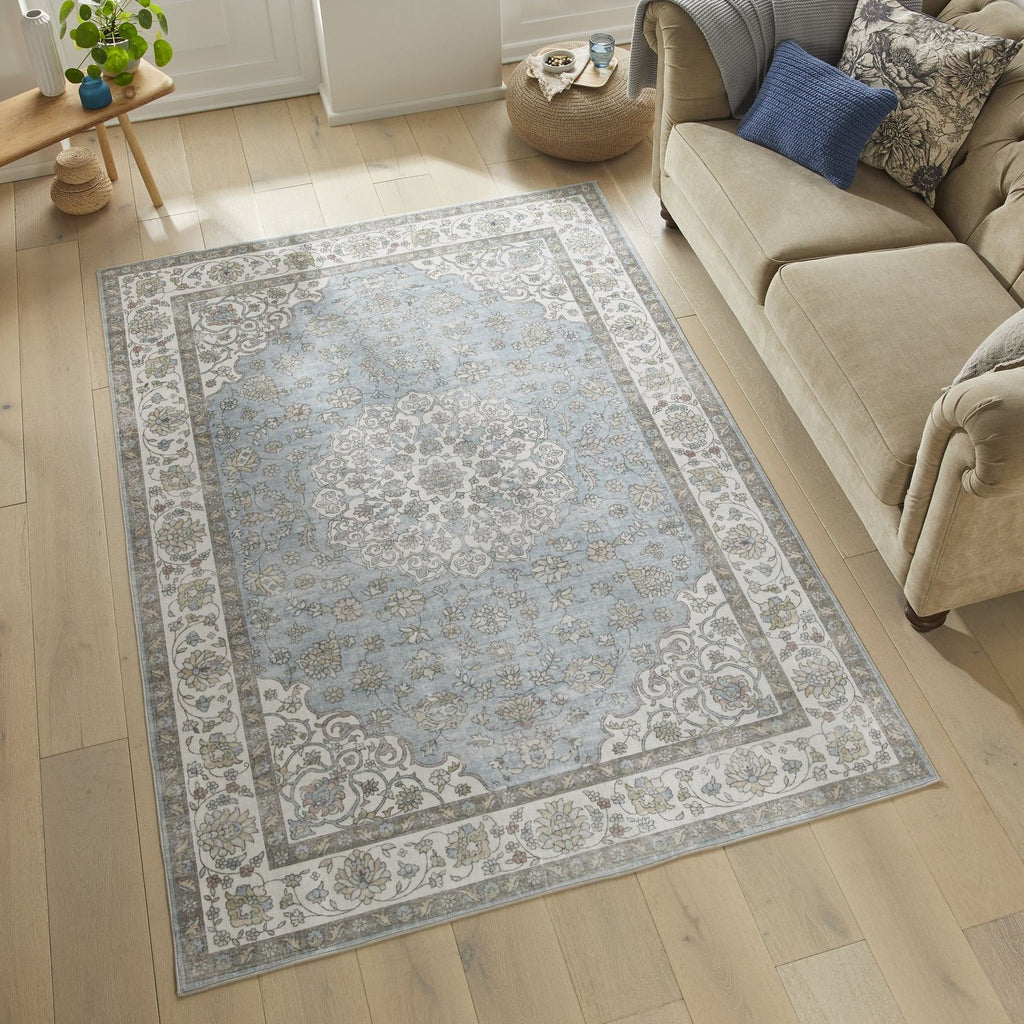 Liberty Washable Classic Light Blue Rug