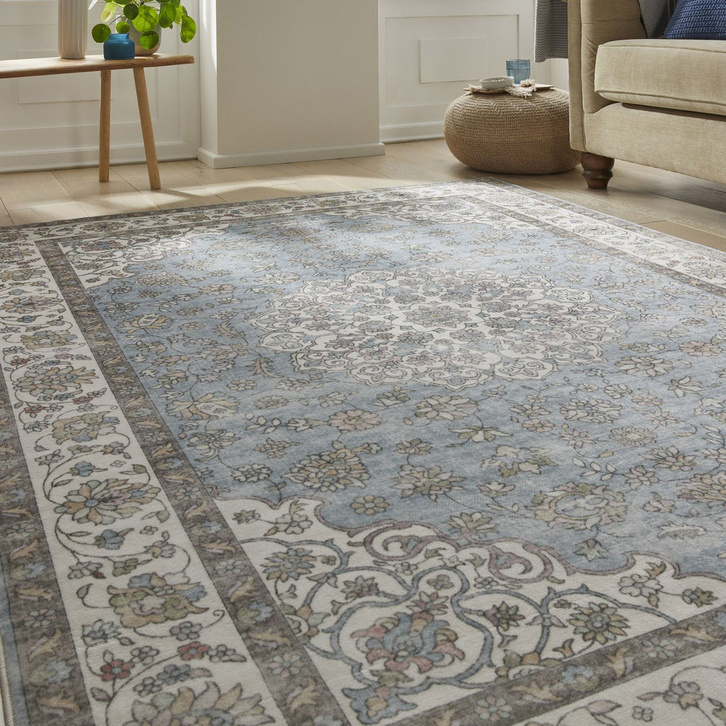 Liberty Washable Classic Light Blue Rug