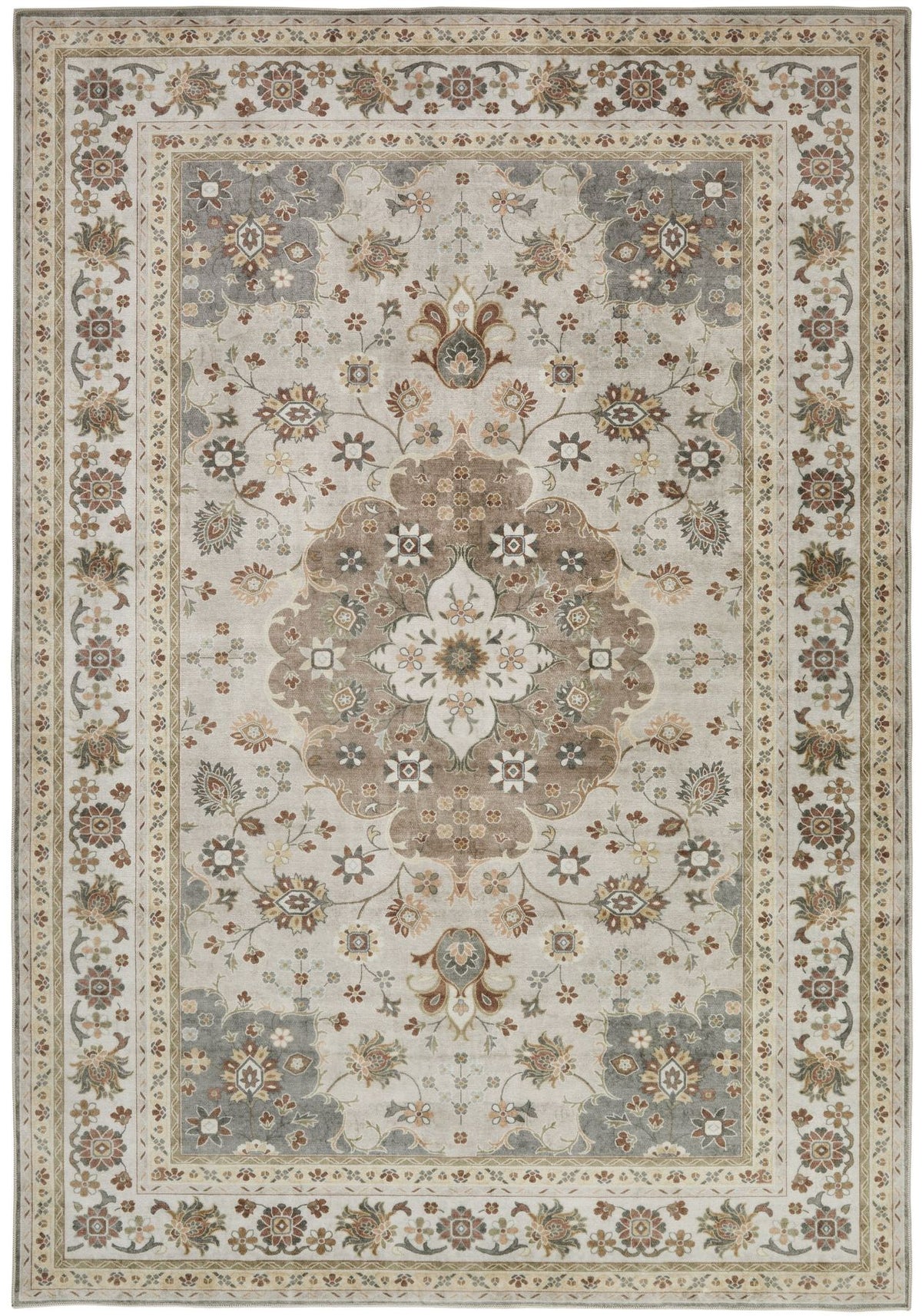 Liberty Washable Classic Mocha Rug