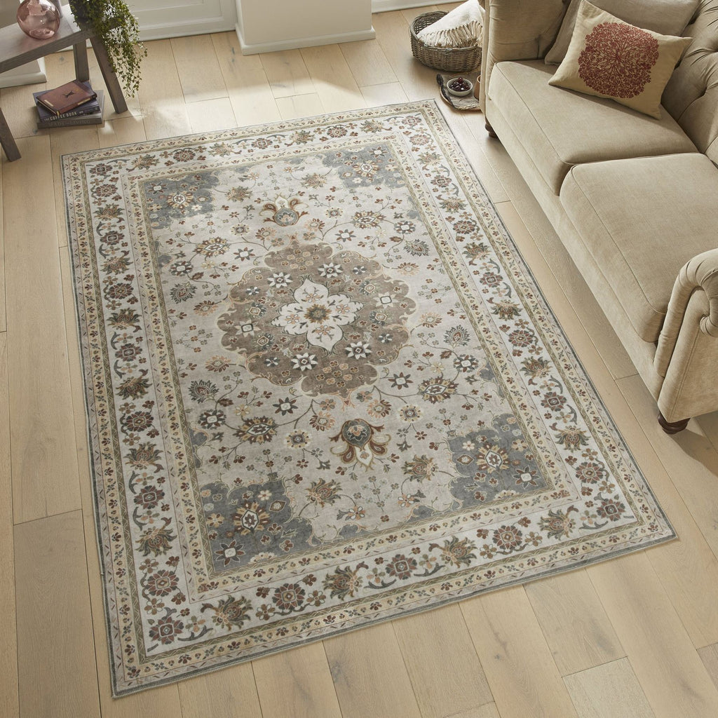 Liberty Washable Classic Mocha Rug