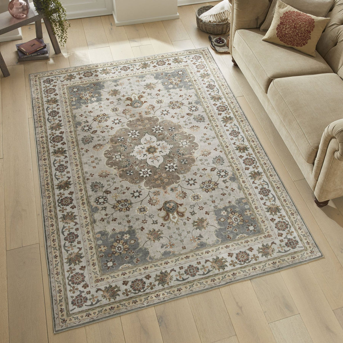 Liberty Washable Classic Mocha Rug