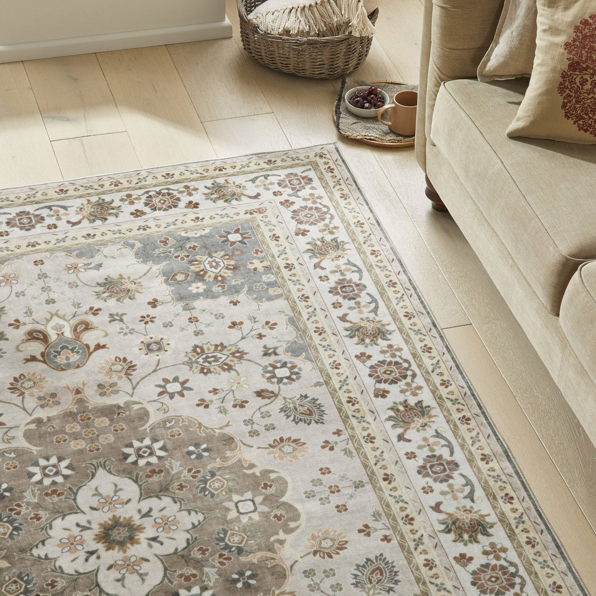 Liberty Washable Classic Mocha Rug