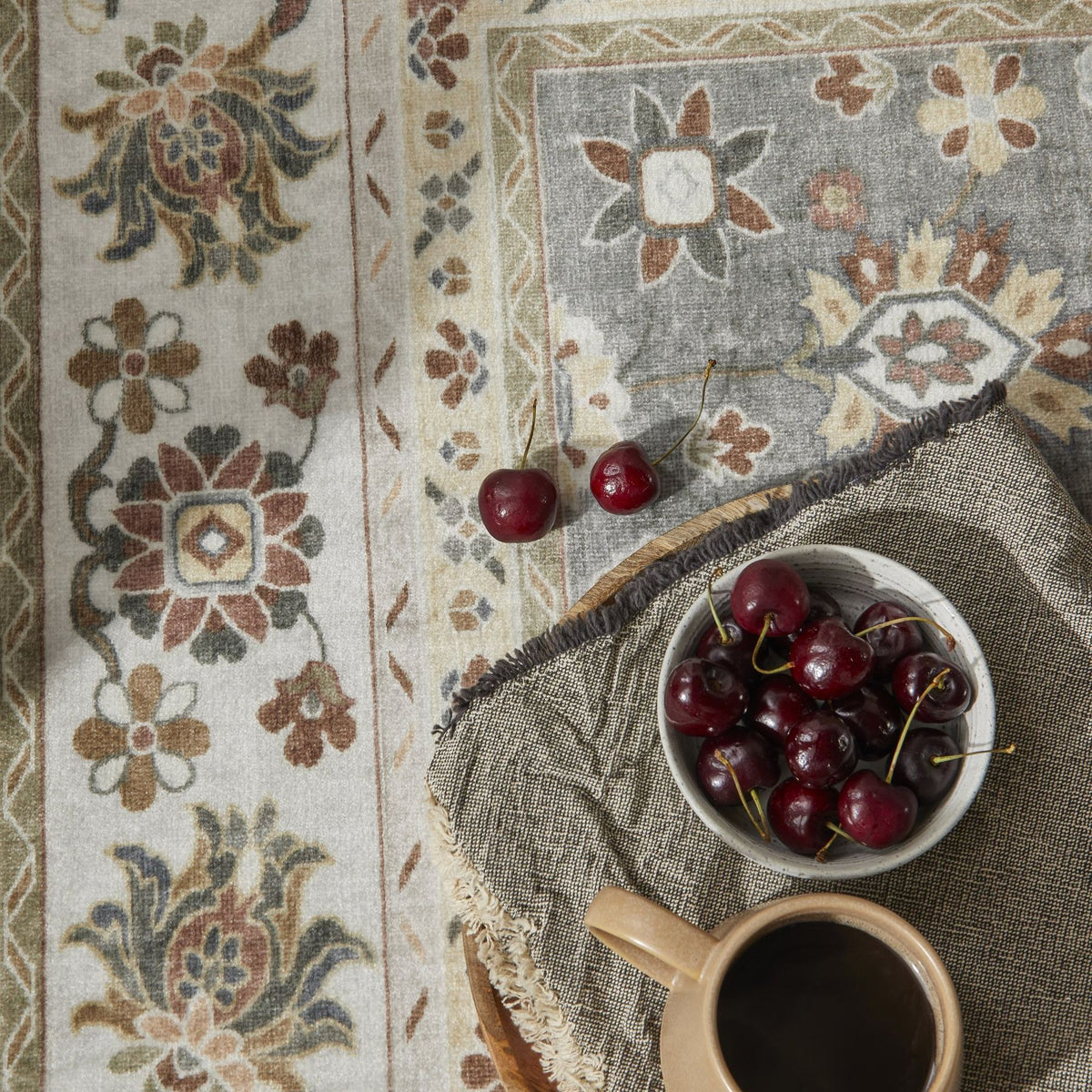 Liberty Washable Classic Mocha Rug